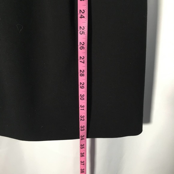 Loft Black Scoop Neck Cap Sleeve Sheath Dress With Pockets Size 4 - Picture 7 of 11